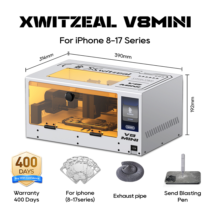 Phone Accessories Kit - Xwitzeal® V8 MINI Laser Glue Removal