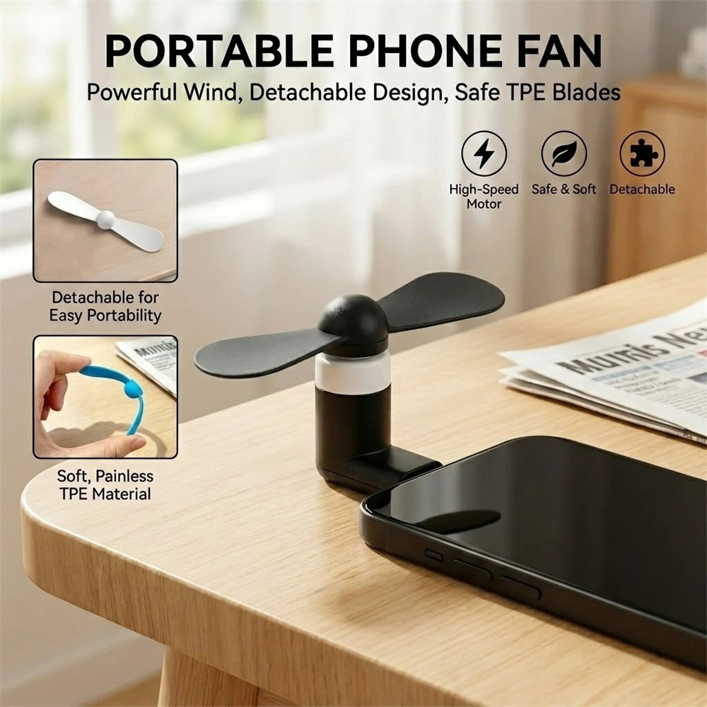 Phone Cooling Fan - Creative Mini Portable Micro USB Fan