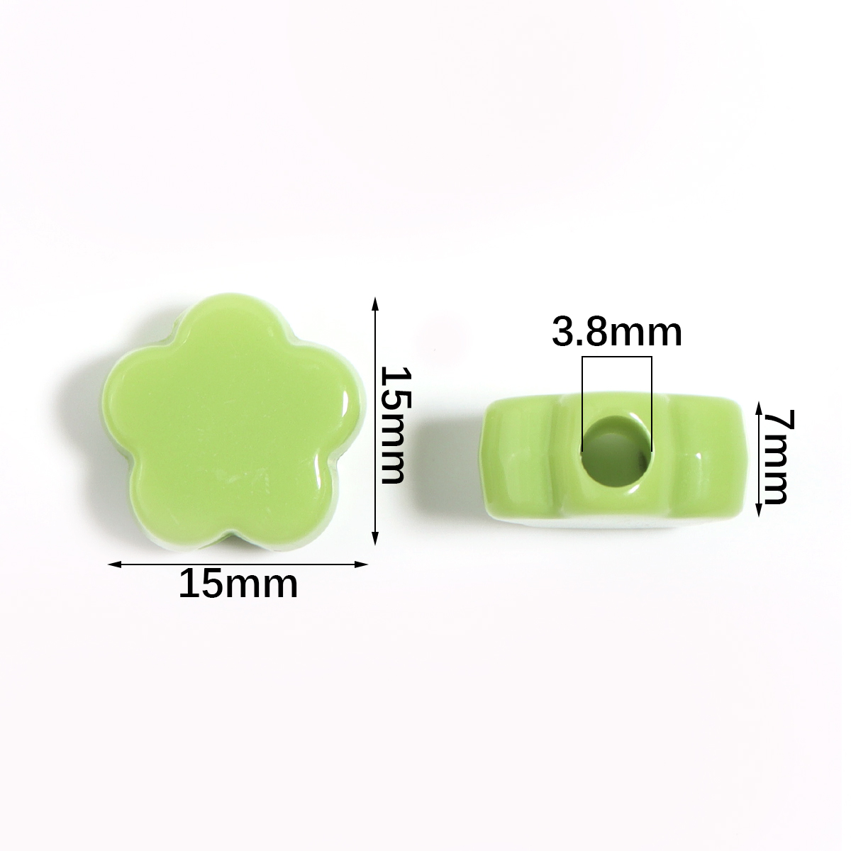 30Pcs/bag 15mm Acrylic Solid C - Phone Accessories Beads 评论和价格