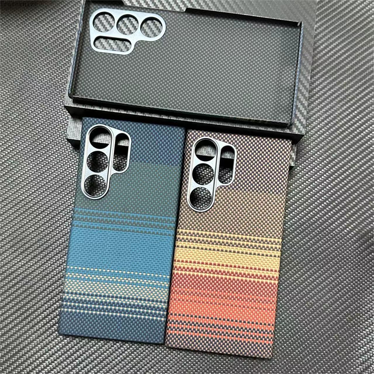 New Genuine Carbon Aramid Fibe - Phone Accessories Pouch 评论和价格
