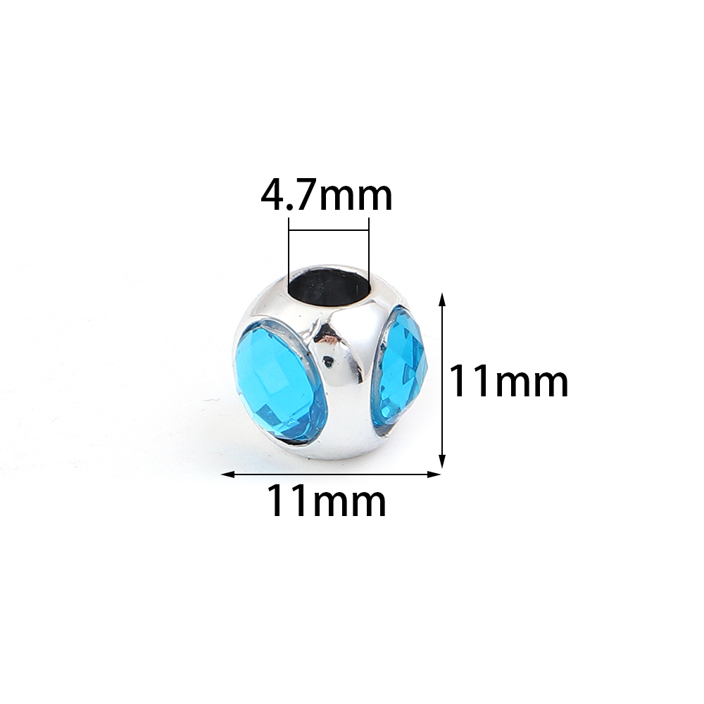 10pcs/lot 11mm Colored Crystal - Phone Accessories Beads 评论和价格