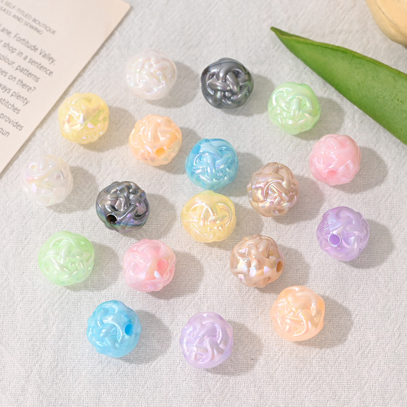 10Pcs Acrylic Yarn Ball Beads, - Phone Accessories Beads 评论和价格