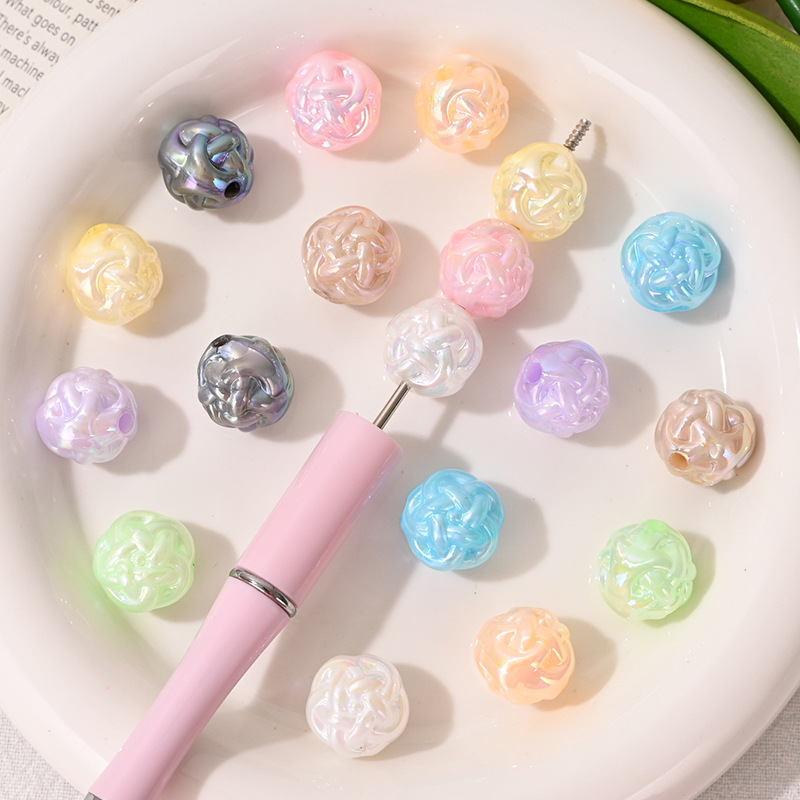 10Pcs Acrylic Yarn Ball Beads, - Phone Accessories Beads 评论和价格