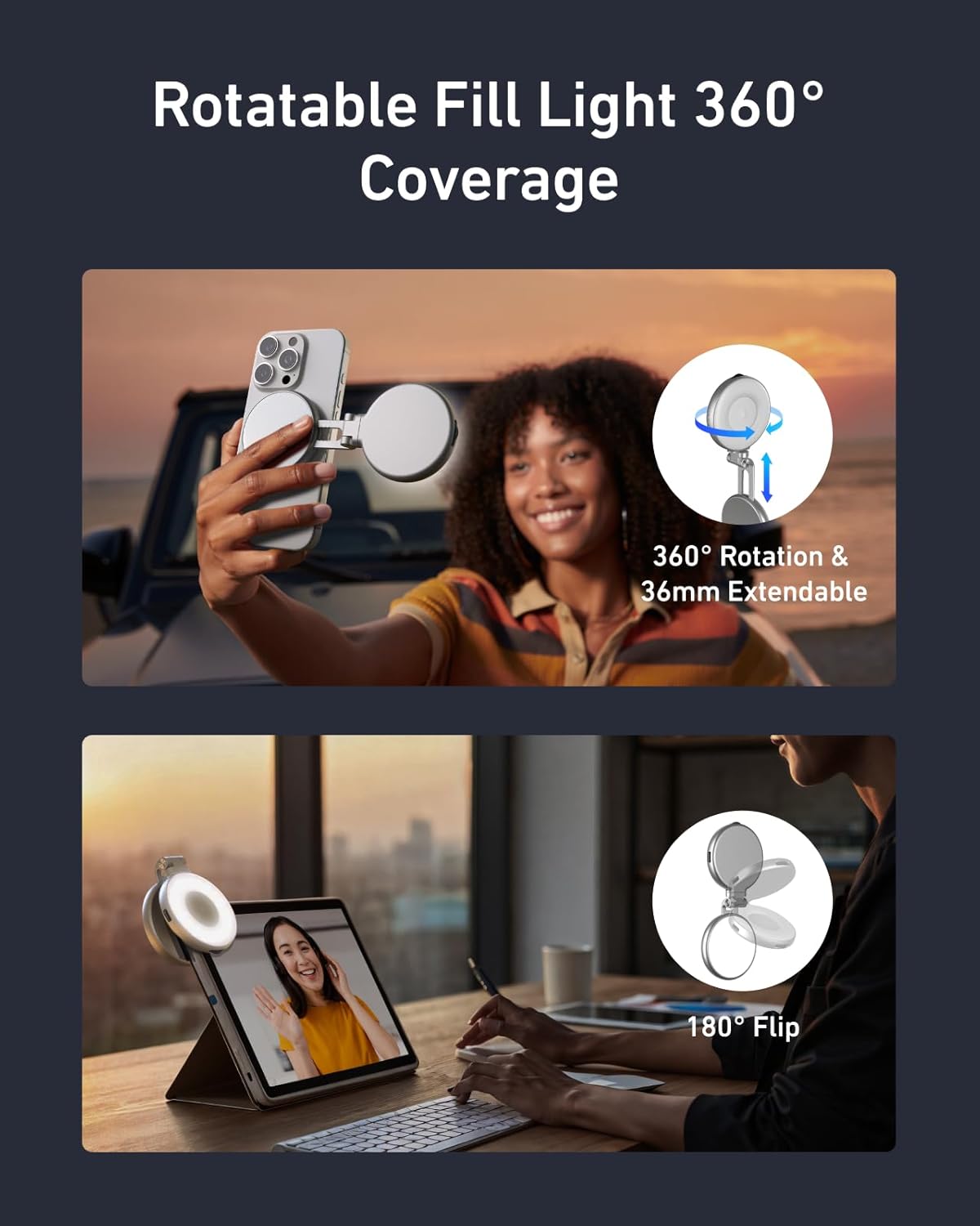 Magnetic Selfie Light Kit Port - Phone Accessories Kit 评论和价格