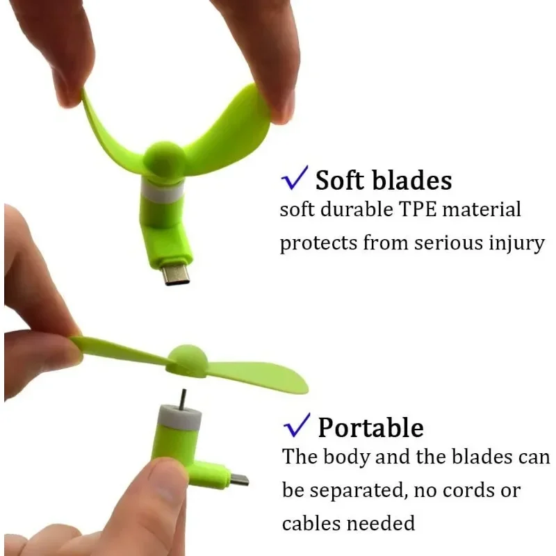 Type-C Mini Portable Micro Fan - Phone Cooling Fan 评论和价格