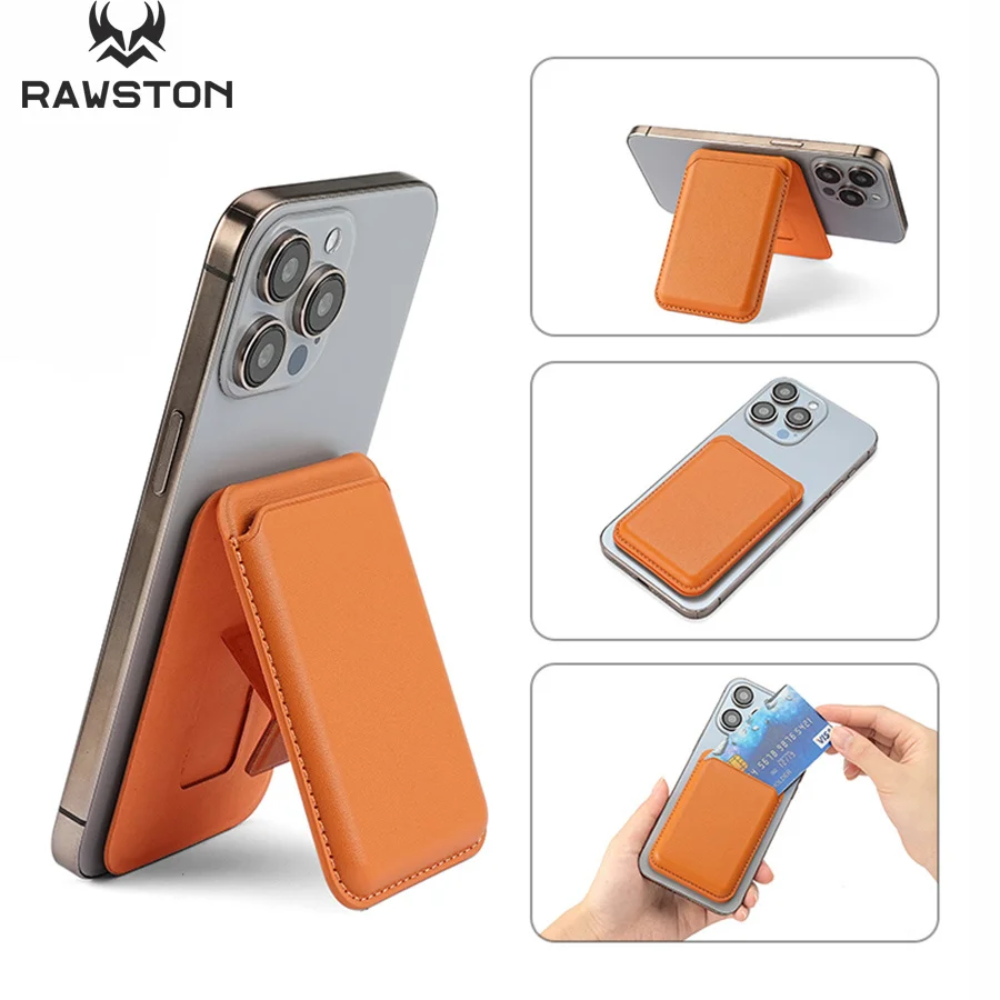 Kickstand Magnetic Leather Wal - Phone Accessories Pouch 评论和价格