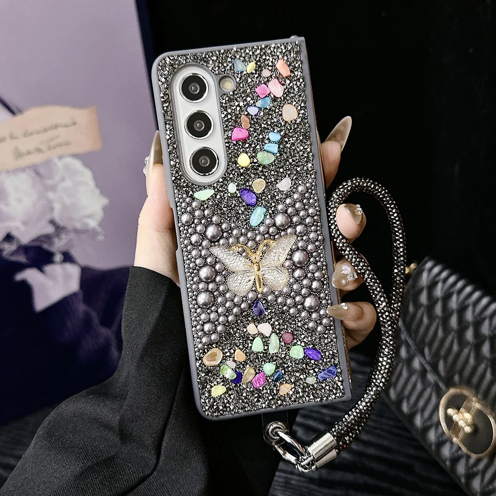 Luxury Shining Pearl Butterfly - Phone Accessories Beads 评论和价格