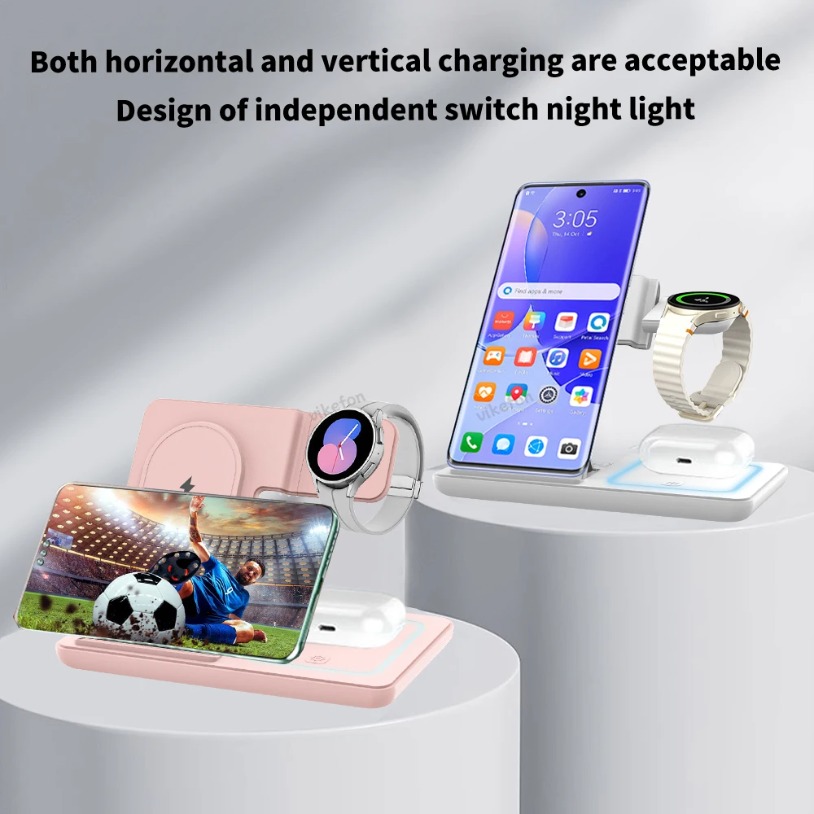 3 in 1 Foldable Wireless Charg - Phone Cooling Fan 评论和价格