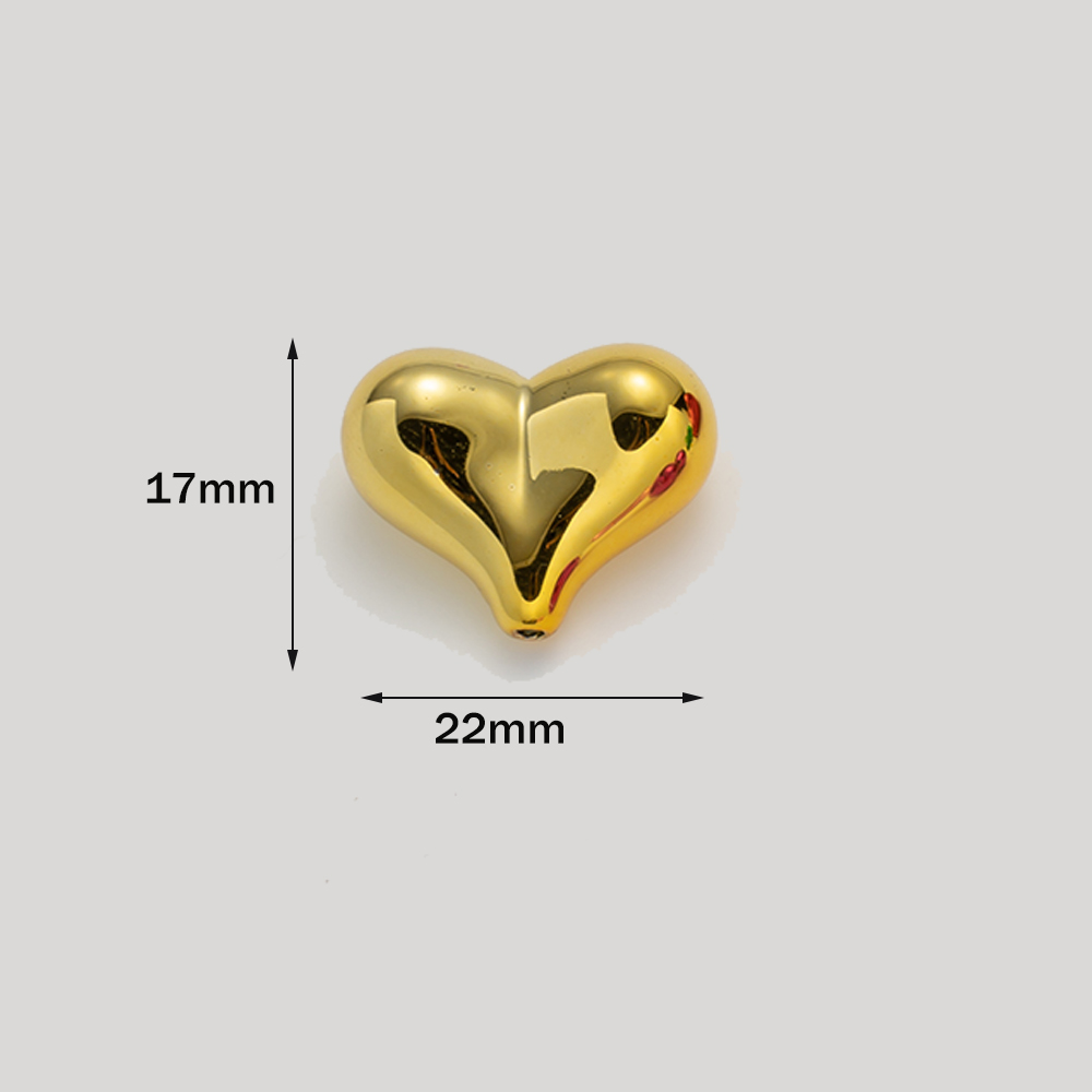 10pcs Colorful Acrylic Heart L - Phone Accessories Beads 评论和价格
