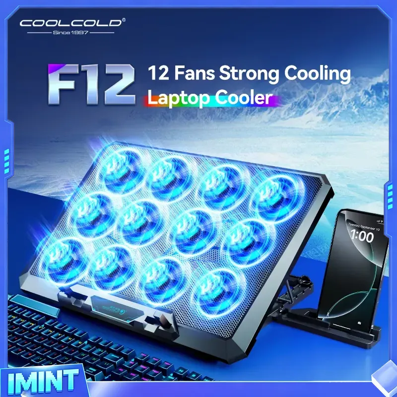 COOLCOLD Laptop Cooling Pad wi - Phone Cooling Fan 评论和价格