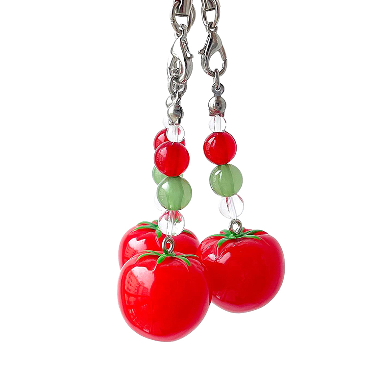 1Pcs Simulation Tomato Orange  - Phone Accessories Beads 评论和价格